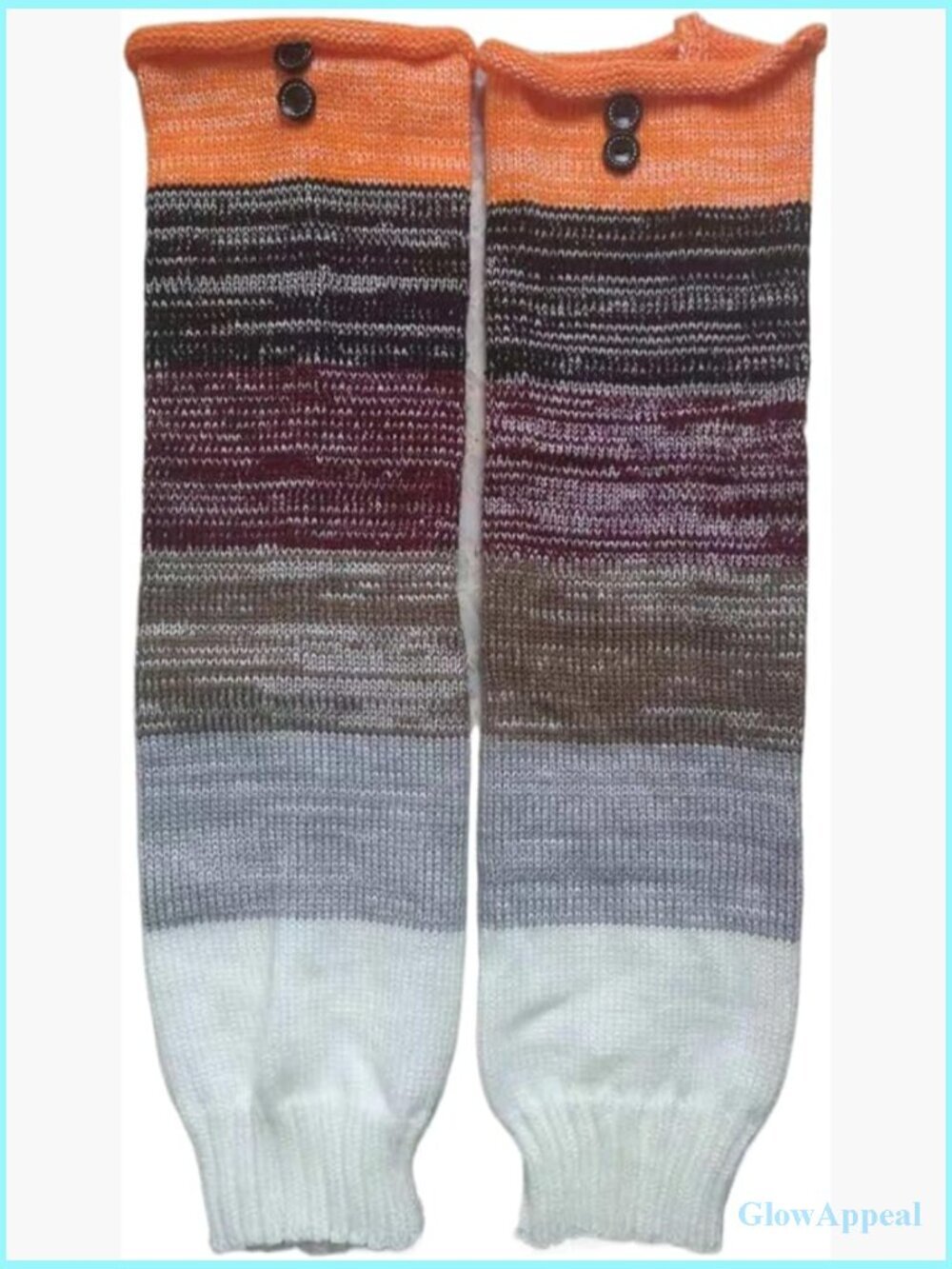 Knitted Leg Warmers - Long Soft Cable Knit Fashion Leg Sleeves for Women